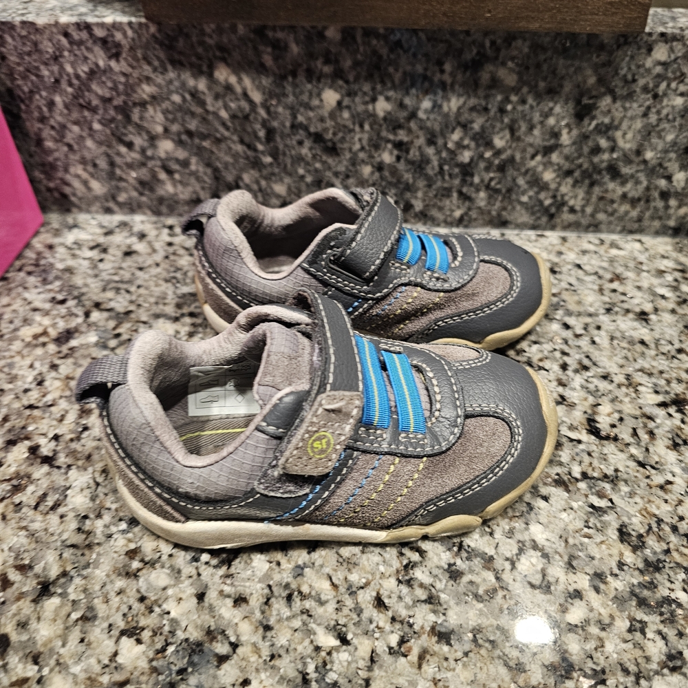 Stylish Gray and Blue Kids Shoes
